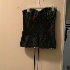 Coquette Black Corset Bustier